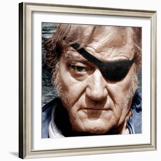 TRUE GRIT, John Wayne, 1969-null-Framed Photo