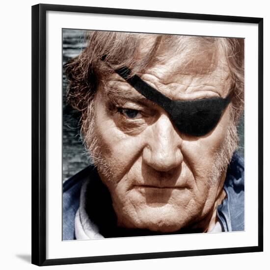 TRUE GRIT, John Wayne, 1969-null-Framed Photo