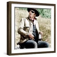 TRUE GRIT, John Wayne, 1969-null-Framed Photo