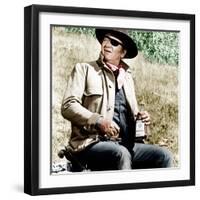 TRUE GRIT, John Wayne, 1969-null-Framed Photo