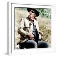 TRUE GRIT, John Wayne, 1969-null-Framed Photo