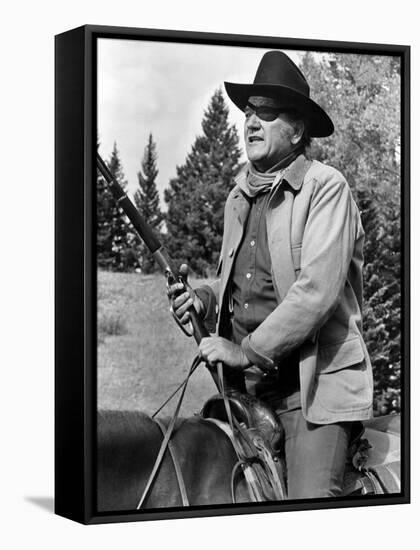 True Grit, John Wayne, 1969-null-Framed Stretched Canvas