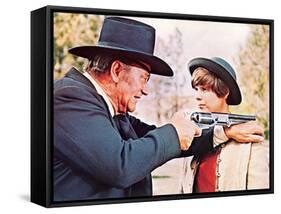 True Grit, John Wayne, Kim Darby, 1969-null-Framed Stretched Canvas