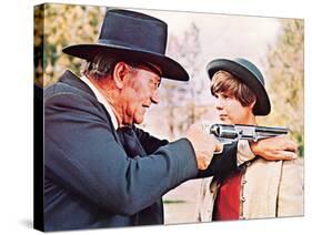 True Grit, John Wayne, Kim Darby, 1969-null-Stretched Canvas