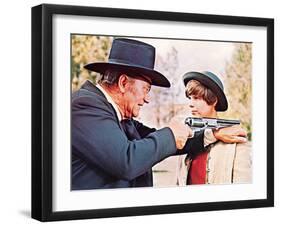 True Grit, John Wayne, Kim Darby, 1969-null-Framed Photo