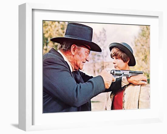 True Grit, John Wayne, Kim Darby, 1969-null-Framed Photo