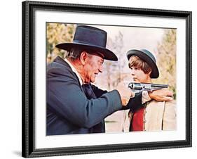 True Grit, John Wayne, Kim Darby, 1969-null-Framed Photo