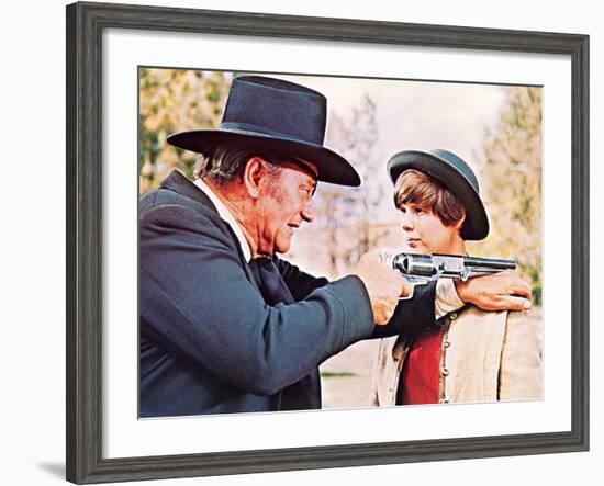 True Grit, John Wayne, Kim Darby, 1969-null-Framed Photo