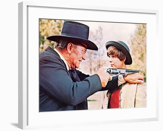 True Grit, John Wayne, Kim Darby, 1969-null-Framed Photo