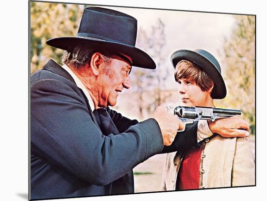 True Grit, John Wayne, Kim Darby, 1969-null-Mounted Photo