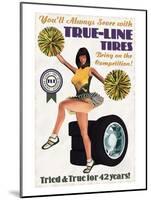 True-Line Tires-null-Mounted Art Print