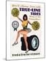 True-Line Tires-null-Mounted Art Print