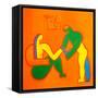 True love, 2000, (oil on linen )-Cristina Rodriguez-Framed Stretched Canvas