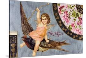 True Love, American Valentine Card, 1908-null-Stretched Canvas