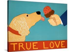 True Love Light Golden-Stephen Huneck-Stretched Canvas