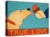 True Love Light Golden-Stephen Huneck-Stretched Canvas