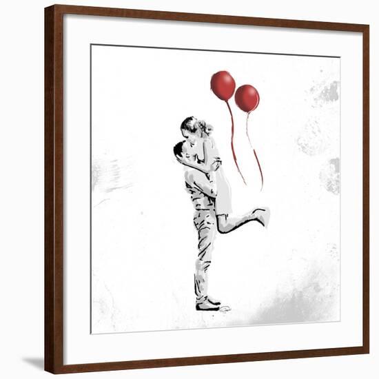 True Love Red Pop Mate-OnRei-Framed Art Print