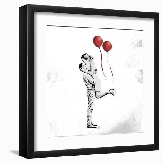 True Love Red Pop Mate-OnRei-Framed Art Print