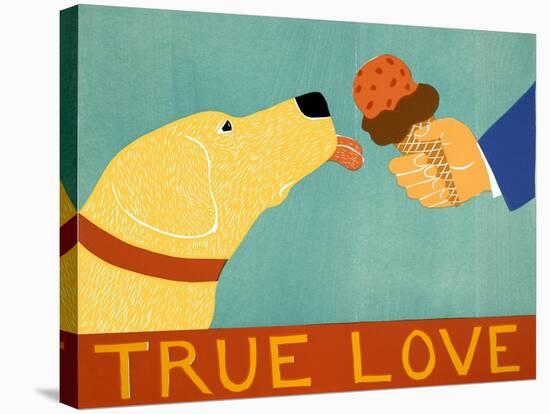 True Love Yellow-Stephen Huneck-Stretched Canvas