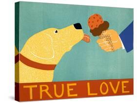 True Love Yellow-Stephen Huneck-Stretched Canvas