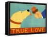 True Love Yellow-Stephen Huneck-Framed Stretched Canvas