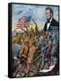 True Sons of Freedom Poster with African-American Soldiers Fighting German Soldiers-null-Framed Stretched Canvas