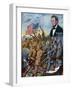 True Sons of Freedom Poster with African-American Soldiers Fighting German Soldiers-null-Framed Giclee Print