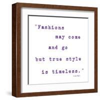 True Style-Maria Mendez-Framed Art Print