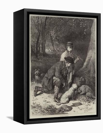 Truffle-Hunting-George Bouverie Goddard-Framed Stretched Canvas