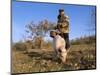 Truffle Producer with Pig Searching for Truffles in January, Quercy Region, France-Adam Tall-Mounted Photographic Print