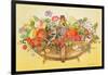 Trug with Fruit, Flowers and Chaffinches, 1991-E.B. Watts-Framed Giclee Print