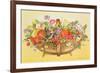 Trug with Fruit, Flowers and Chaffinches, 1991-E.B. Watts-Framed Giclee Print