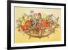 Trug with Fruit, Flowers and Chaffinches, 1991-E.B. Watts-Framed Giclee Print