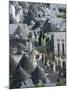 Trulli House Detail, UNESCO World Heritage Site, Terra dei Trulli, Alberobello, Puglia, Italy-Walter Bibikow-Mounted Photographic Print