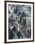 Trulli House Detail, UNESCO World Heritage Site, Terra dei Trulli, Alberobello, Puglia, Italy-Walter Bibikow-Framed Photographic Print