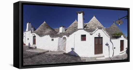 Trulli, Traditional Houses, Rione Monti Area, Alberobello, UNESCO World Heritage Site-Markus Lange-Framed Stretched Canvas