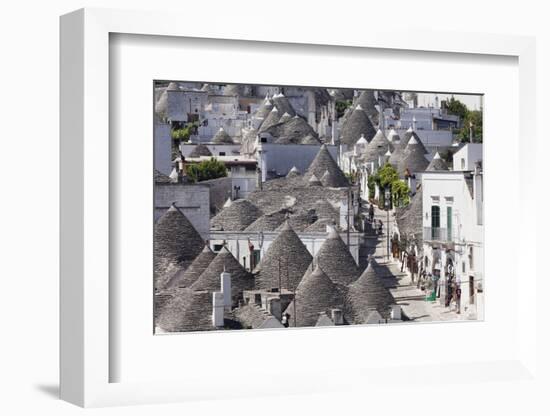 Trulli, Traditional Houses, Rione Monti Area, Alberobello, UNESCO World Heritage Site-Markus Lange-Framed Photographic Print