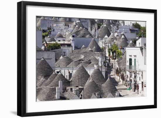 Trulli, Traditional Houses, Rione Monti Area, Alberobello, UNESCO World Heritage Site-Markus Lange-Framed Photographic Print