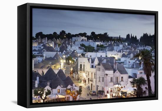 Trulli, Traditional Houses, Rione Monti Area, Alberobello, UNESCO World Heritage Site-Markus Lange-Framed Stretched Canvas