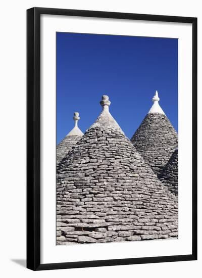 Trulli, Traditional Houses, Rione Monti Area, Alberobello, UNESCO World Heritage Site-Markus Lange-Framed Photographic Print