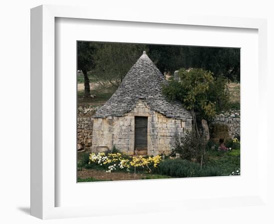 Trullo Near Locorotondo, Puglia, Italy-Michael Newton-Framed Photographic Print