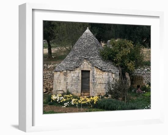 Trullo Near Locorotondo, Puglia, Italy-Michael Newton-Framed Photographic Print