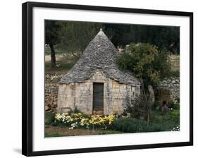 Trullo Near Locorotondo, Puglia, Italy-Michael Newton-Framed Photographic Print