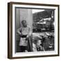 Truman Capote in Portofino-null-Framed Giclee Print