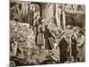 Trummerfrauen Clear Rubble in Berlin, 1945-null-Mounted Giclee Print