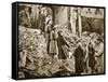 Trummerfrauen Clear Rubble in Berlin, 1945-null-Framed Stretched Canvas