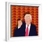 Trump and the baseball cap-Claire Huntley-Framed Giclee Print