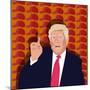 Trump and the baseball cap-Claire Huntley-Mounted Giclee Print