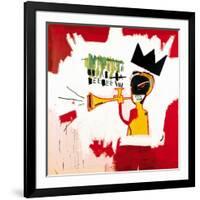 Trumpet, 1984-Jean-Michel Basquiat-Framed Giclee Print