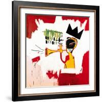 Trumpet, 1984-Jean-Michel Basquiat-Framed Giclee Print